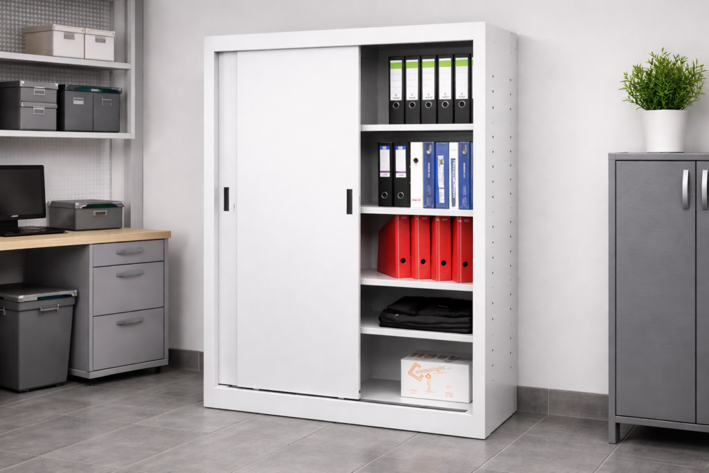 dulapului metalic cu uși glisante